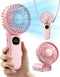 Handheld Fan, Foldable Portable Fan with LED Display, 3000mAh Battery Operated Mini Hand Held Fan, Handheld/Neck/Desk 3 in 1 Personal Small Fan fo...