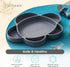 grabease Silicone Suction Plate for Baby & Toddler Self-Feeding, 6-Section Dish With Stay-Put Grip, BPA and Phthalates-Free, Dishwasher and Microw...