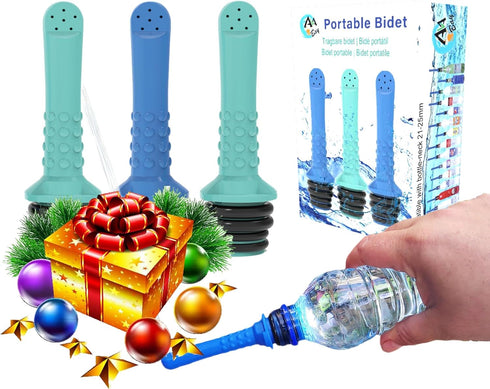 3pcs Portable Travel Bidet I Easy-to-use Portable Bidet I Compatible with Most Bottles I Peri Bottle for Postpartum Care I Portable Bidet for Toil...
