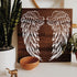 FINGERINSPIRE Angel Wings Painting Stencil 11.8x11.8 inch Reusable Angel Wings Pattern Drawing Template DIY Angel Wings Decoration Stencil for Pai...