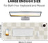 Non-Slip Desk mat, Leather desk mat, Waterproof PU Leather Desk pad Protector, Large Mouse pad, Easy Clean Laptop Desk Writing Mat for Work/Home/D...