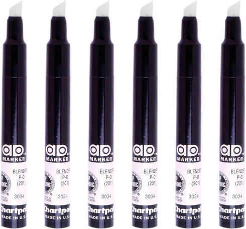 CHARTPAK Ad Markers Blenders Set of 6, Clear (P-O)...