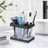 Toothbrush Holders for Bathrooms Countertop Organizer - Electric Toothbrush Holder Set, 5 Slots Toothbrush and Toothpaste Holder, Makeup Brush Sto...