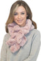 Lina & Lily Ruffle Faux Fur Women's Winter Pull-through Scarf Neck Warmer...