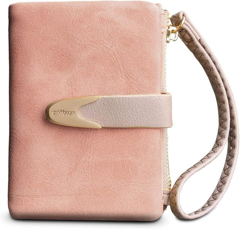 Wallets for Women Rfid Small Compact Bifold short Wallet,Ladies Wristlet Zipper Coin Purse...