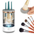 Makeup Brush Cleaner, 2024 Upgraded Cosmetic Brush Cleaner Machine Brush Blender - Automatic Spinning Makeup Brush Cleaner Fit for All Size Make u...