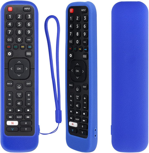 CHUNGHOP Protective Silicone Remote Case for Hisense EN2A27 ERF2K60H EN2H27B EN2H27HS EN2H27D ER-31607R ER-22655HS Cover Kids-Friendly Anti-Slip S...