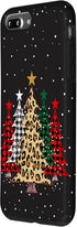 iPhone 7 Plus/8 Plus Merry Christmas Trees with Buffalo Plaid & Leopard Design Case...