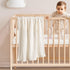 MIULEE Super Soft Baby Throw Blanket with Stripe Pattern for Toddler Newborn Lightweight Fleece Warm Plush Cozy Bed Blanket 30"x40", Cream White...