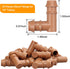 20 Pieces Drip Irrigation Barbed Elbows Fittings for 1/2” Tubing (0.600”ID) - Drip Elbows (17mm) Irrigation Tubing Connectors for Drip Sprinkler G...