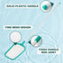 Pool Skimmer - Pool Net with 5 Section Pole, 60 inch Pool Skimmer Net with Pole Total Length, Pool Nets for Cleaning, Fine Mesh Net Pool Skimmer N...