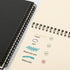 LABUK 2 Pack A5 Unlined Notebooks 100 Pages Spiral Notebook Blank Sketchbook Pad Soft Cover Kraft Journal 8.3x5.5 Inches Memo Notepads Diary Plann...