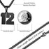 MUERDOU Number Necklace for Men Athletes Number Chain Stainless Steel Jersey Pendant Personalized Sports Jewelry Gift for Men Basketball Baseball ...
