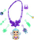 Baby Alive Glo Pixies Minis Carry ‘n Care Necklace, Lilac Pearl, 3.75-Inch Pixie Doll Toy with Doll Carrier and Nurturing Charm Necklace...