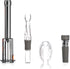 4-Piece Wine Opener Set - Manual Air Pump Wine Bottle Opener, Wine Aerator Pourer Spout, Wine Foil Cutter, Vacuum Wine Stopper - Wine Accessories ...