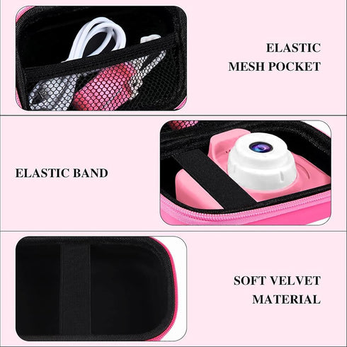 Leayjeen Kids Camera Case Compatible with Seckton/GKTZ/OZMI/PROGRACE/Dylanto/Rindol/VATENIC/Nine Cube/hyleton and More Kid Digital Camera Toys Gif...