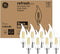 GE Refresh LED Light Bulbs, 60 Watt Eqv, Daylight, Decorative Bulbs, Small Base (8 Pack)...