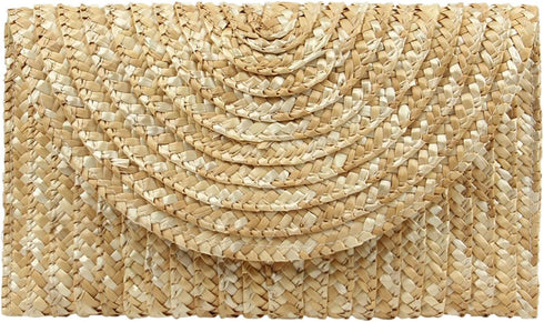 Freie Liebe Straw Clutch Bag for Women Summer Clutch Purses Beach Envelope Wallet Woven Handbags...