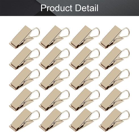 MroMax 60PCS Curtain Clip Hook Set Clips for Curtain Photos Home Decoration Art Craft Display Light Gold...