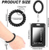 Wrist Coil ID Badge Holder with Card Strap & Key Ring?Plastic Stretchable Spring Spiral Wristband Keychain?Wristlet Cruise Ship Cards Holder,for G...