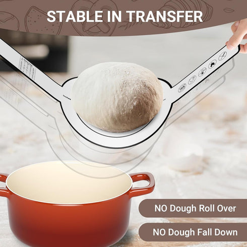 3 PCS Silicone Bread Slings for Dutch Oven, Reusable Sourdough Bread Sling with Long Handle, Non-Stick & Easy Clean Silicone Baking Mats, Heat Res...