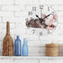 Wall Clock Arabic Numerals Design Cute Wet Shitzu Dog Round Wall Clock for Living Room Bathroom Home Decorative (pattern6)...