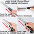 DOWELL Utility Knife Retractable Utility Knife Box Cutters Heavy Duty with 5PCS Extra Blades,Self Loading Blades Function,Knob On Top Can Withstan...