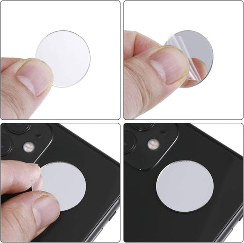 200 Pieces Round Square Mirror Tiles, Mini Size Circle Mirror, Small Square Glass, DIY Mosaic Glass Circles Tiles for Arts and Crafts Projects, Tr...