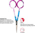 SINGER 4 Inch Forged Embroidery Scissors with Curved Tip for Sewing, Cross-Stitching, Crafts, & More (White Floral & Pastel Print, 2-Pack)...