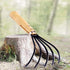Kana Hoe 217 Japanese Garden Tool - Hand Hoe/Sickle is Perfect for Weeding and Cultivating. The Blade Edge is Very Sharp,Beige-claw rake...