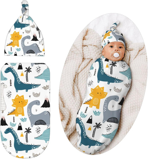 Swaddling Blanket for Baby, Soft Sleeping Bag, Sack for Newborn Boys Girls, Unisex Baby Stuff, Dinosaur...