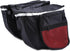 Keenso Double Rear Bag Large Capacity Waterproof Side Rear Bike Bags for Outdoor Riding, Camping, 25L, Black and Red...