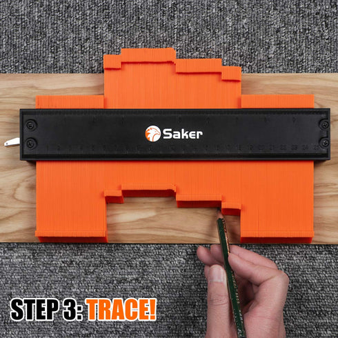 Saker Contour Gauge (10 Inch Lock) Profile Tool-Adjustable Lock Tool for Men Dad Him Boyfriend Husband-Precisely Copy Irregular Shape Duplicator-W...
