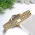 JewelryWe Women Watches Gold Tone Alloy Rhinestone Quartz Watch Stylish Bling Dress Watch Wristwatches for Valentine’s Day...