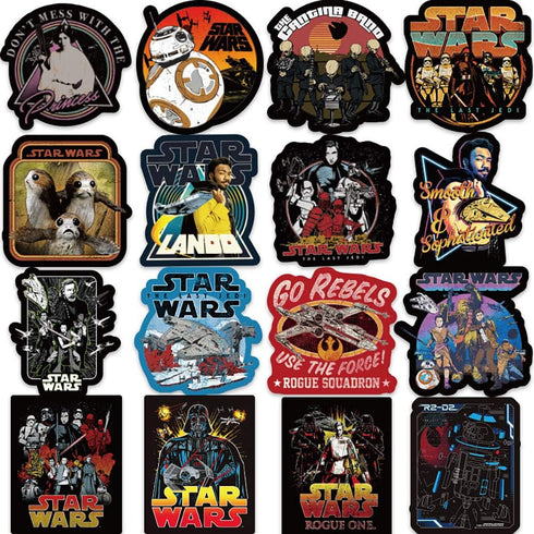 Claasic Move Stickers for Star War to Girls Teens Boys|100 Pcs|Waterproof Vinyl Stickers Pack for Laptop Luggage Phone Waterbottle Bike Hydroflask...