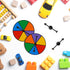 Sotiff Game Spinner Rainbow Color Game Spinners Erasable Game Spinner Board with Plastic Rotating Arrows Math Classroom Supplies for Kids Classroo...
