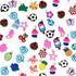 100 Pcs Silicone Bracelet Charms Colorful Bracelet Charms Rubber Band Bracelet Making Kit for Kids Necklace DIY Charm Bracelets...