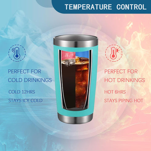 ATHAND You Are My Person,Greys Anatomy Merch,20 Oz Insulated Stainless Steel Iced Coffee Tumbler With Lid Straw And Brush,Funny Travel Coffee Mug ...