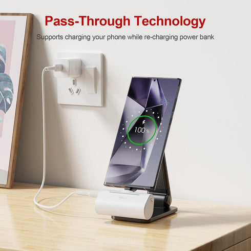 iWALK Small USB-C Portable Charger, 4500mAh Portable Charger for iPhone 15,15 Plus,15 Pro,15 Pro Max, Mini Power Bank for Samsung Galaxy S24 S23, ...
