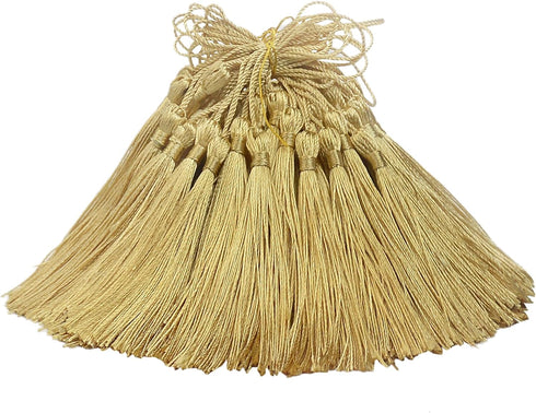 Aokbean 100pcs 5 Inches Handmade Silky Floss Soft Craft Bookmark Tassels with Loops for DIY, Jewelry Making, Graduation Tassel,Bookmarks,Souvenir ...