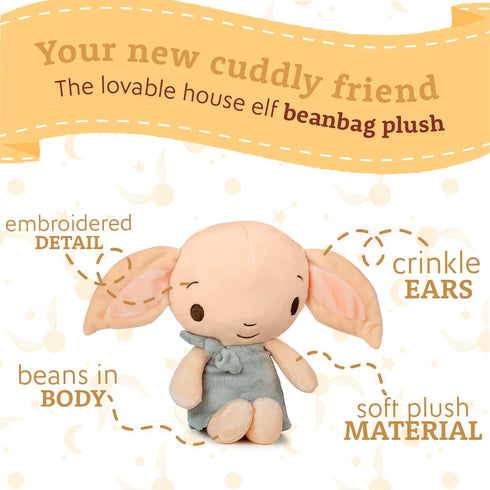 KIDS PREFERRED Harry Potter Dobby 7 Inch Plush House Elf Stuffed Animal for Babies, Toddlers, and Kids...