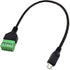 Poyiccot Micro USB Screw Terminal Block Connector, Micro USB Male to 5 Pin/Way Female Bolt Screw Shield terminals Pluggable Type Adapter Connector...