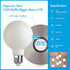 Frosted LED Globe Light Bulbs, 6W LED Light Bulb,Warm White 2700K 600LM E26 Standard Base Dimmable Edison Bulb, G30/G95 Vintage LED Edison Bulb, 2...
