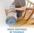 Queen/Full/Full-XL Foam Mattress Vacuum Bag with Blue Zipper, Mattress Storage Bag...