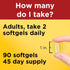 Nature Made Fish Oil 1000 mg Softgels, Fish Oil Supplements, Omega 3 Fish Oil for Healthy Heart Support, Omega 3 Supplement with 90 Softgels, 45 D...