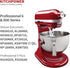 6 Quart Flex Edge Beater for Bowl-Lift Stand Mixers, Paddle Attachment Mixer Accessory...