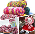 Multicolor 200g/Roll Velvet Yarn Polyester Blended Cotton Chenille Crochet Knitting Yarn Soft Baby Yarn Thread Thick Scarf DIY Hand-Knitted......