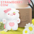 Strawberry Cow Plush Toys, Kawaii Cow Stuffed Animals Squishy Doll, Cute Cow Plushie Pillow, Home Decor Plush Throw Pillow Gifts for Kids (10 Inch...