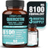All-in-1 8100mg Highest Potency Quercetin, Elderberry, Turmeric, Reishi Mushroom, Vitamin C, D, Ginger Root, Zinc, Nettle Leaf - Immune, Energy, A...