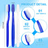 50 pcs Prepasted Disposable Toothbrushes Bulk Individually Wrapped Pre Pasted Soft Toothbrush, Single Use Travel Toothbrushes for Homeless Camping...